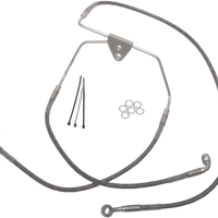 1741-2626 - DRAG SPECIALTIES Brake Line - Front - +6" - Touring - Stainless Steel 620085-6