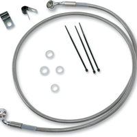 1741-2654 - DRAG SPECIALTIES Brake Line - Front - +2" - Stainless Steel 640210-2
