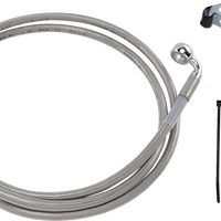 1741-2661 - DRAG SPECIALTIES Brake Line - Front - +10" - Stainless Steel 640115-10