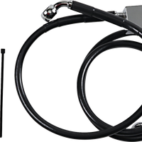 1741-2950 - DRAG SPECIALTIES Brake Line - Rear - Black 640221-BLK
