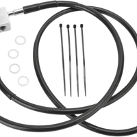 1741-2950 - DRAG SPECIALTIES Brake Line - Rear - Black 640221-BLK