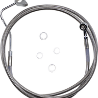 1741-3990 - DRAG SPECIALTIES Brake Line - +4" - Stainless Steel - ABS 614220-4