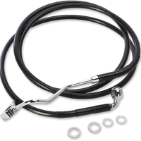 1741-4507 - DRAG SPECIALTIES Brake Line - Front - Black - +6" 615220-6BLK