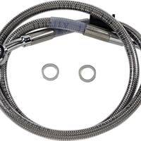 1741-5790 - DRAG SPECIALTIES Brake Line - +4" - Stainless Steel - '18-'22 Softail 618620-4