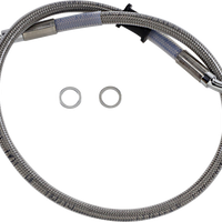 1741-5812 - DRAG SPECIALTIES Brake Line - Front (Upper) - Stainless Steel 618604