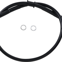 1741-5820 - DRAG SPECIALTIES Brake Line - +4" - Black - '18-'21 Softail 618604-4BLK