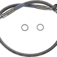 1741-5825 - DRAG SPECIALTIES Brake Line - +2" - Stainless Steel - '18-'22 Softail 618631-2