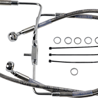 1741-5850 - DRAG SPECIALTIES Brake Line - +10" - Stainless Steel - XL 618566-10