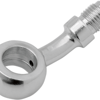 1742-0047 - DRAG SPECIALTIES Banjo Fitting - 3/8" x AN3 - 90? - Long 305