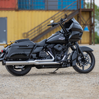 1800-2389 - S&S CYCLE 2-into-1 Exhaust for '95-'16 FL - Chrome 550-0776