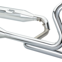 1800-2527 - S&S CYCLE Exhaust System - Chrome - Black Thruster 550-0699C