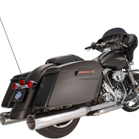 1801-0850 - S&S CYCLE 4.5" Mufflers - Chrome with Chrome Tracer 550-0624