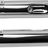 1801-0850 - S&S CYCLE 4.5" Mufflers - Chrome with Chrome Tracer 550-0624