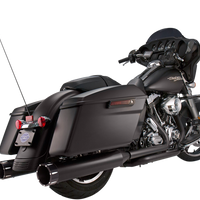 1801-0853 - S&S CYCLE 4.5" Mufflers - Black with Black Tracer 550-0625
