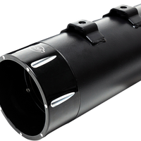 1801-0853 - S&S CYCLE 4.5" Mufflers - Black with Black Tracer 550-0625