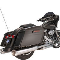 1801-0853 - S&S CYCLE 4.5" Mufflers - Black with Black Tracer 550-0625