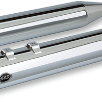 1801-1203 - S&S CYCLE Grand National Mufflers - Chrome 550-0693