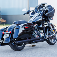 1801-1767 - S&S CYCLE 4-1/2" GNX Slip-On Mufflers - Guardian Black 550-1078