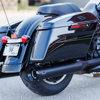 1801-1767 - S&S CYCLE 4-1/2" GNX Slip-On Mufflers - Guardian Black 550-1078