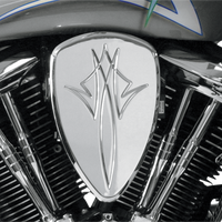 1014-0152 - BARON Replacement Pin Stripe Big Air Kit Cover - Chrome BA-2800-13