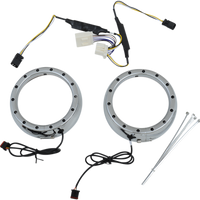 2001-1757 - CUSTOM DYNAMICS Lighted Passing Lamp Trim Ring '06-'13 FLHT - Black CDTB-45TR-2B