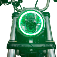 2001-2482 - CUSTOM DYNAMICS 5.75" Headlamp - with Mounting Ring - Chrome PG-575-C