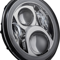 2001-2482 - CUSTOM DYNAMICS 5.75" Headlamp - with Mounting Ring - Chrome PG-575-C