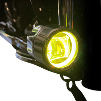 2001-2582 - CUSTOM DYNAMICS Fog Light - Black - Yellow Lens PB-FOG-BCM-YB