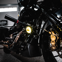 2001-2582 - CUSTOM DYNAMICS Fog Light - Black - Yellow Lens PB-FOG-BCM-YB