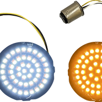 2020-1882 - CUSTOM DYNAMICS Amber/White LED Turn Signal Inserts GEN-4-AW-1157T