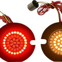 2020-1891 - CUSTOM DYNAMICS Flat Rear Turn Signal 1156 - Amber Lens GEN-4-AR2-1156T