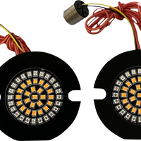 2020-1891 - CUSTOM DYNAMICS Flat Rear Turn Signal 1156 - Amber Lens GEN-4-AR2-1156T