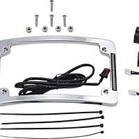 2030-1485 - CUSTOM DYNAMICS Curved License Plate Frame - Black TF06-BCM-B