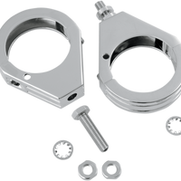 2040-1128 - DRAG SPECIALTIES Turn Signal - Clamp - 39mm - Black 12-6049GB-39