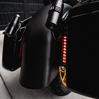 2040-2158 - CUSTOM DYNAMICS Saddlebag Lights - Smoke - Gloss Black PB-FILL-S-B