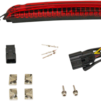 2040-2328 - CUSTOM DYNAMICS Luggage Rack Light Bar - Red CD-LR-06-R