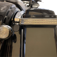 2040-2586 - CUSTOM DYNAMICS Saddlebag LED Lights - Sequential - Chrome/Smoke PB-SBSEQ-SS8-CS