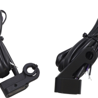 2040-2789 - DRAG SPECIALTIES Marker Lights - Amber/White - Smoke Lens - Matte Black L22-0231DMBME