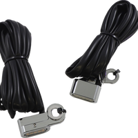 2040-2789 - DRAG SPECIALTIES Marker Lights - Amber/White - Smoke Lens - Matte Black L22-0231DMBME