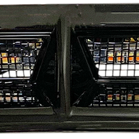 2040-2810 - CUSTOM DYNAMICS LED Vent Insert - Amber/White - Black w/ Black Mesh CD-VENT-AW2-BB