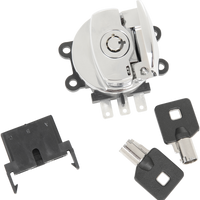 2106-0224 - DRAG SPECIALTIES Side Hinge Ignition Switch - Chrome 21-0209