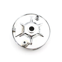 22-0708 - Rear Mechanical Brake Backing Plate Kit Chrome by V-Twin