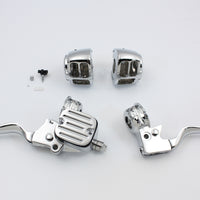 22-0804 - Contour Style Chrome Handlebar Control Kit by V-Twin