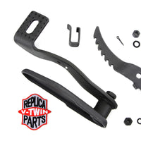 23-0055 - Parkerized Brake Pedal and Plate Kit by V-Twin