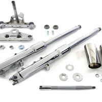 24-0514 - 41mm Fork Assembly with Chrome Sliders Stock Length by V-Twin