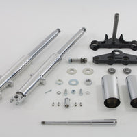 24-0756 - 41mm Chrome Fork Assembly with Polished Sliders by V-Twin