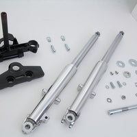 24-1865 - 41mm Adjustable Fork Assembly with Polished Sliders by V-Twin