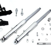 24-1866 - 41mm Adjustable Fork Assembly with Polished Sliders by V-Twin