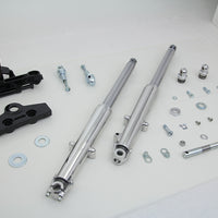 24-1866 - 41mm Adjustable Fork Assembly with Polished Sliders by V-Twin