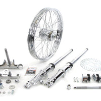 24-2024 - 41mm Fork Assembly with Chrome Sliders 21 Wheel by V-Twin